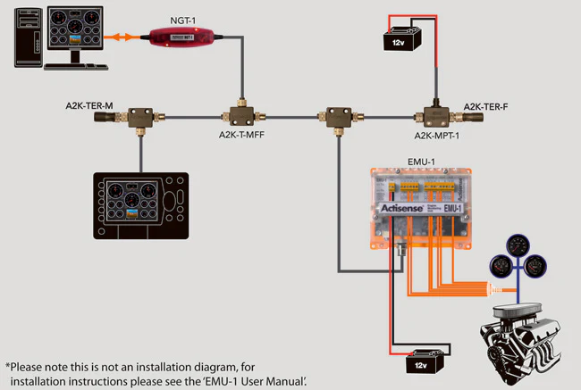 Actisense EMU-1-BAS Engine Monitoring Unit - NMEA 2000 - Image 3