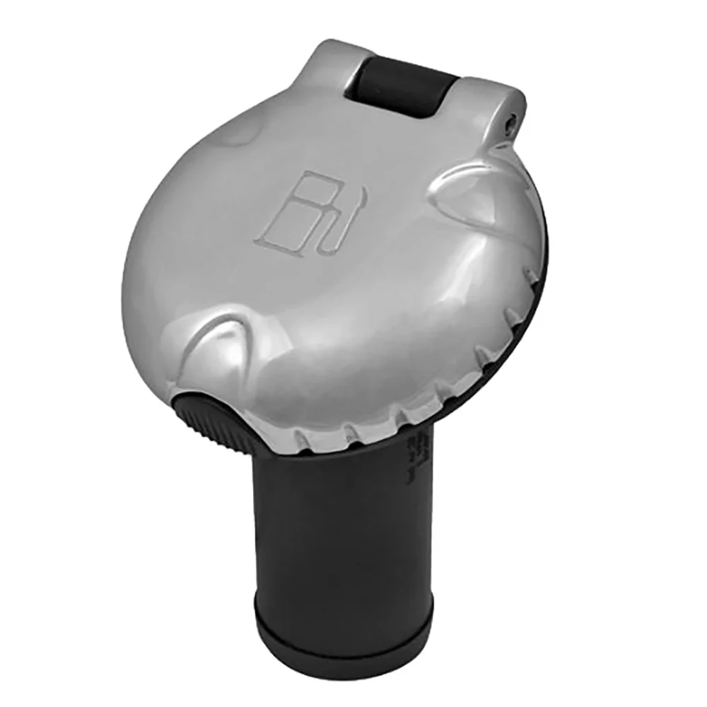 Attwood Deck Fill f/Carbon Canister System - Angled Body  Scalloped Chrome Cap [99DFCCAZ1S]