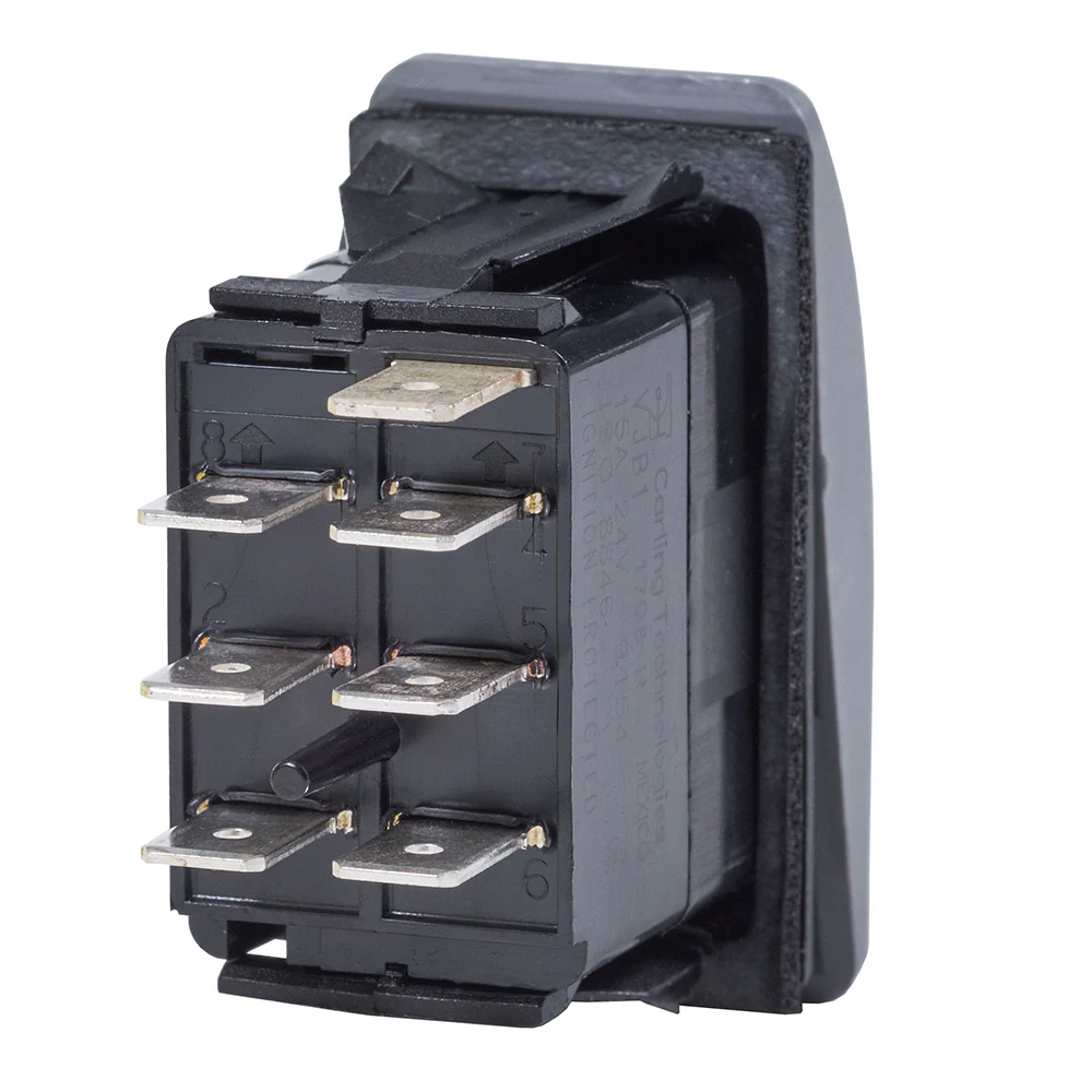 Blue Sea 7936 Contura II Switch DPDT Black - ON-OFF-ON [7936] - Image 2