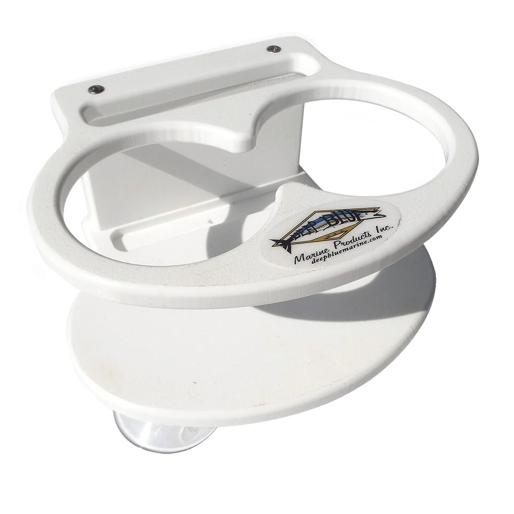 Deep Blue Marine Double Slim Can Drink Holder  Cell Phone - White [DSD-CELL]