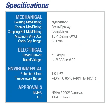 Maretron Micro/Mid Field Attachable Connector (90° Male) FA-CM-90 - Image 3
