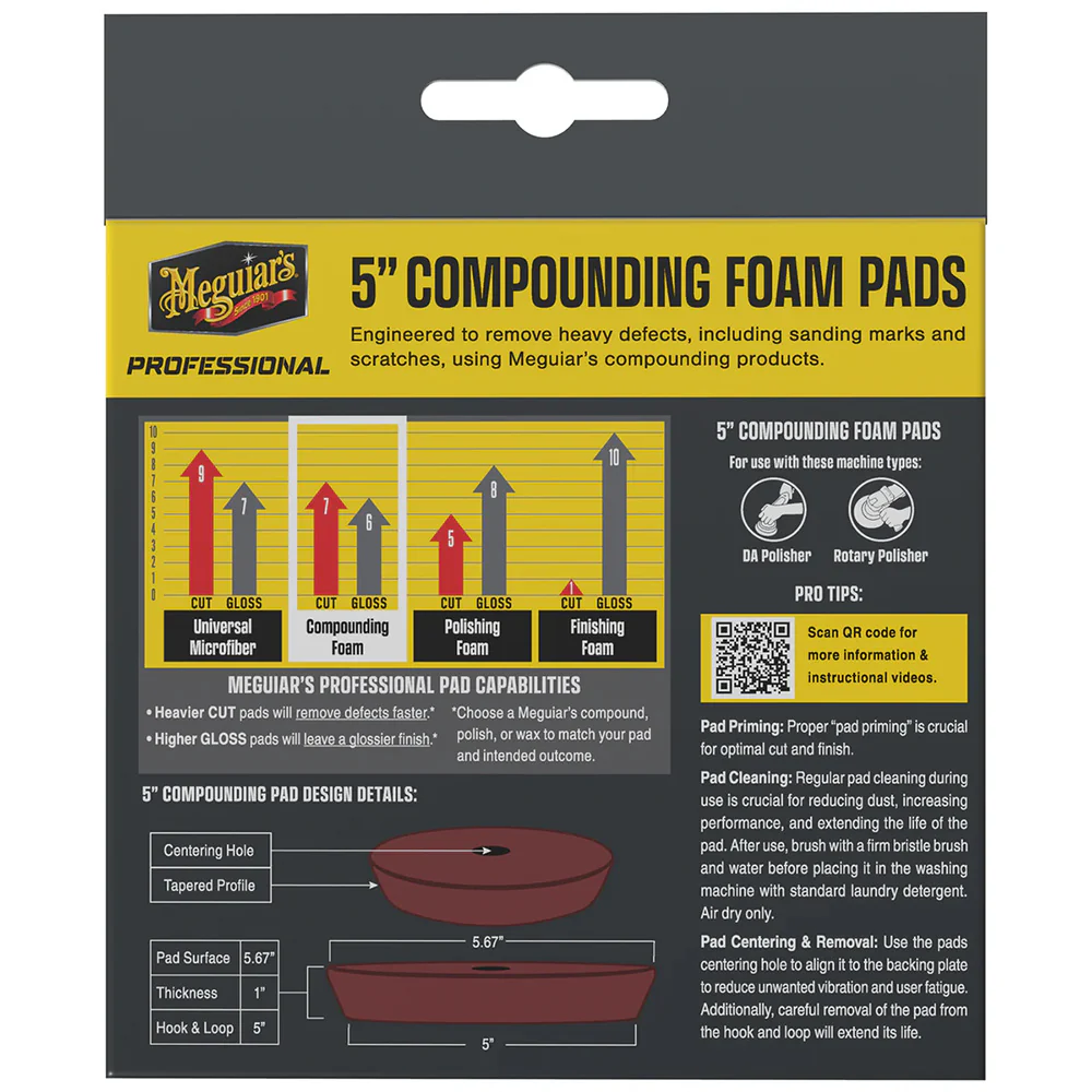 Meguiar's Professional 5" Compounding Foam Pads *2-Pack [M5CFP2] - Image 2
