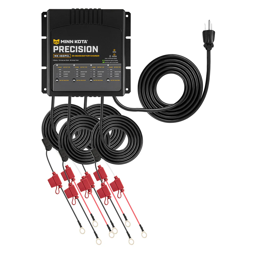 Minn Kota On-Board Precision Charger MK-460 PCL 4 Bank x 15 AMP LI Optimized Charger [1834604] - Image 3