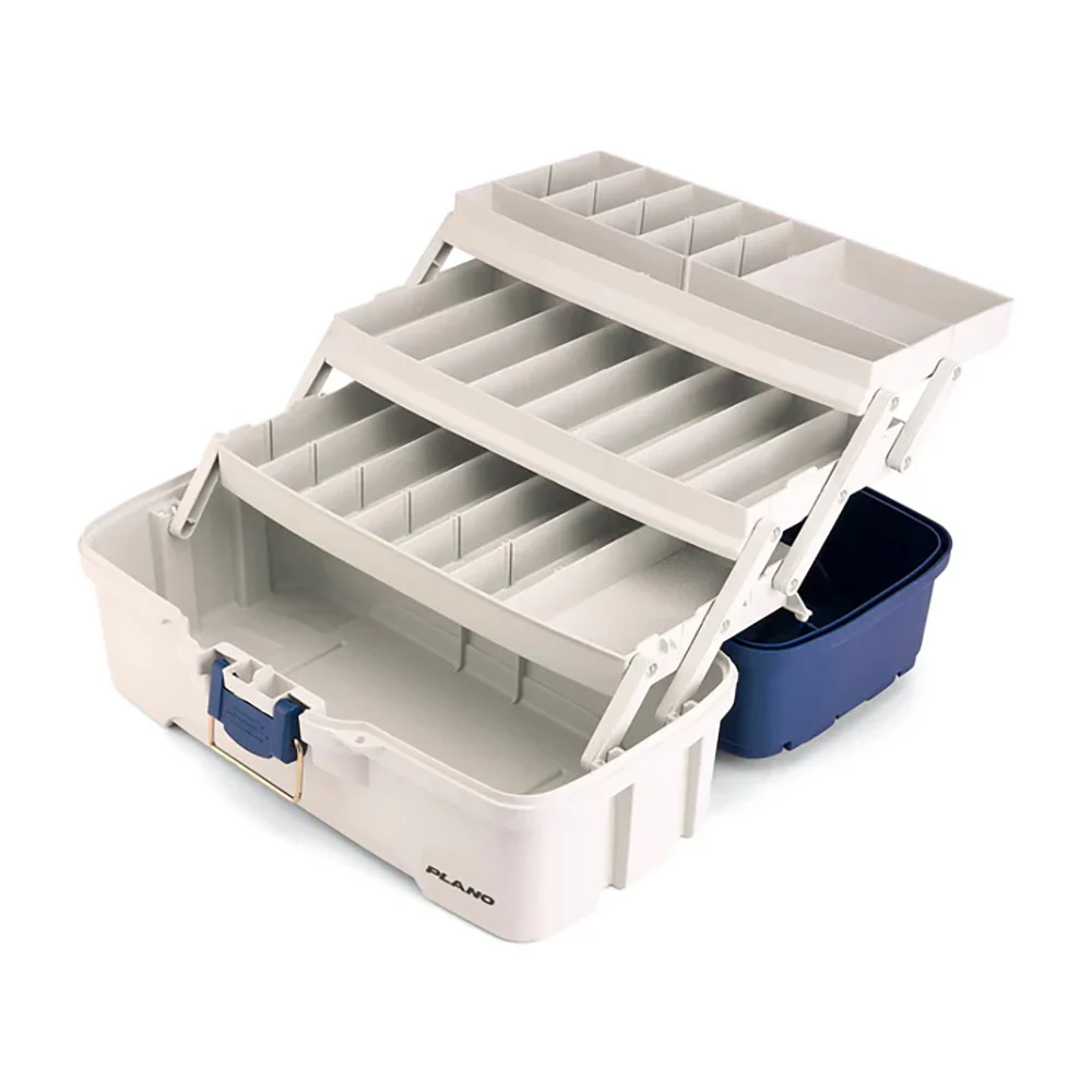 Plano Three-Tray Tackle Box - Blue/White [P000405] - Image 2