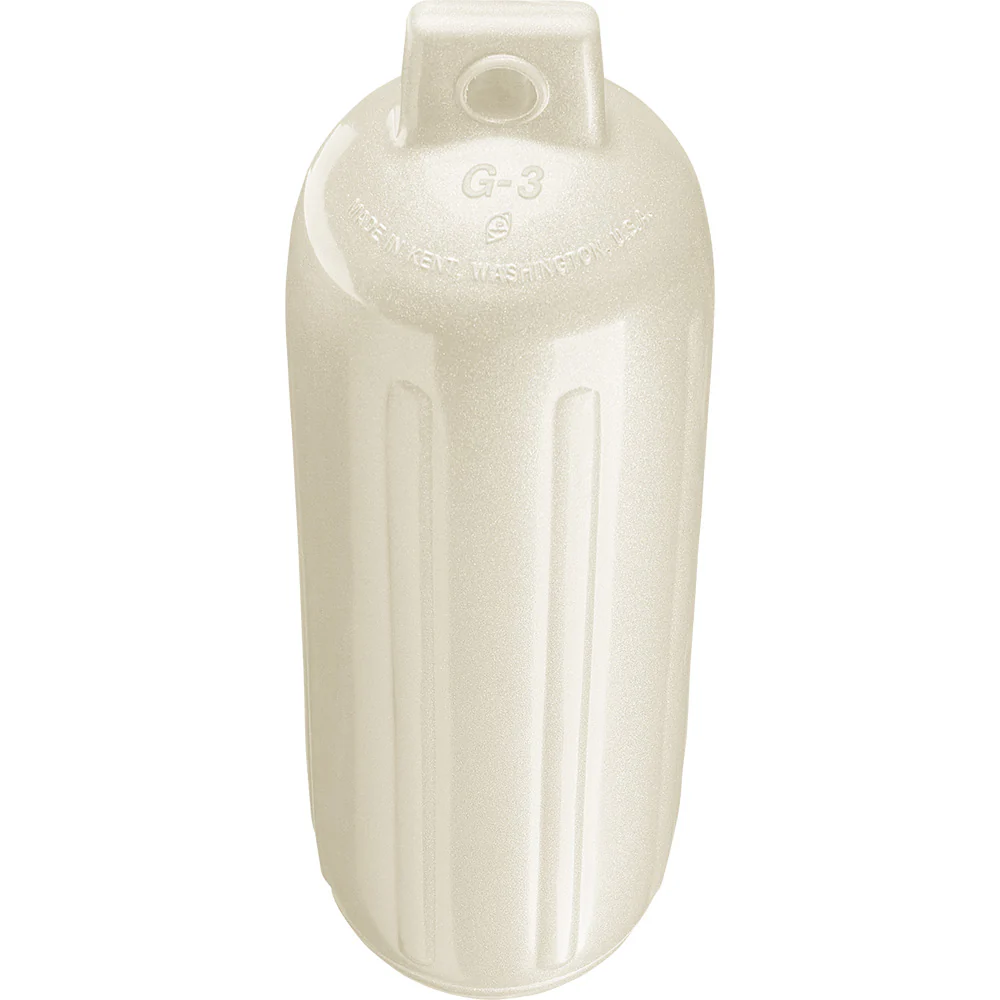 Polyform G-3 Twin Eye Fender 5.5" x 19" - Metallic White [G-3 METALLIC WHITE] - Image 2