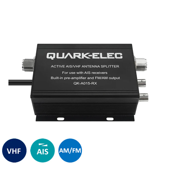 Quark-Elec Active VHF Splitter (for AIS receivers) - QK-A015-RX - Image 2