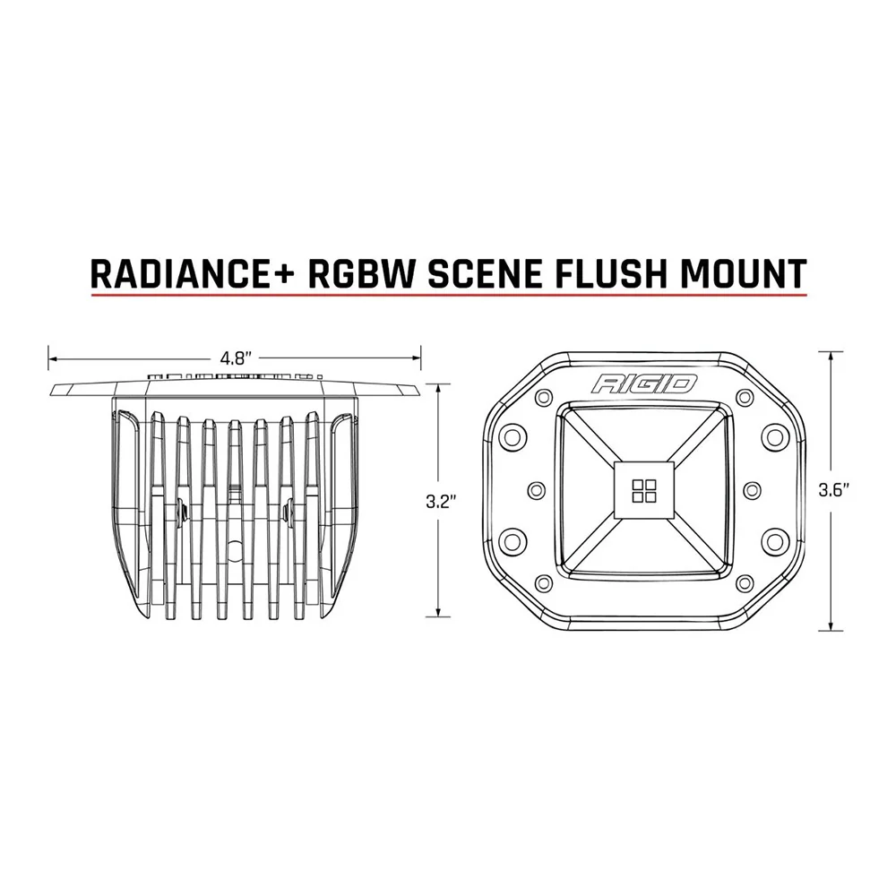 RIGID Industries Radiance Scene - RGBW - Flush Mount - Pair [682153] - Image 3