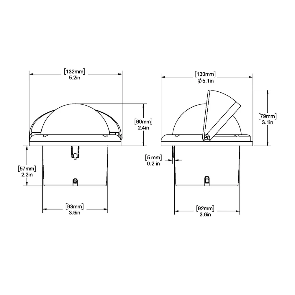 Ritchie HF-742W Helmsman Compass - Flush Mount - White [HF-742W] - Image 2