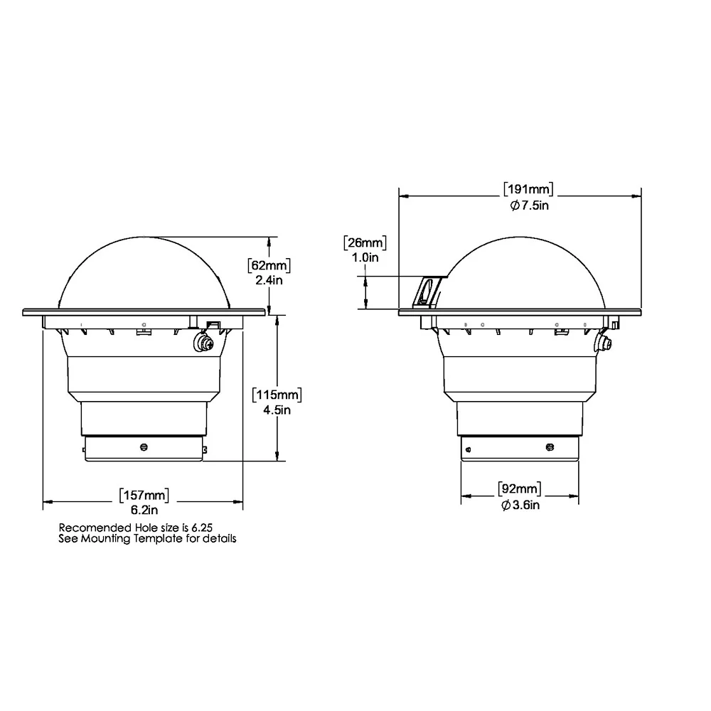 Ritchie SS-5000W SuperSport Compass - Flush Mount - White [SS-5000W] - Image 2