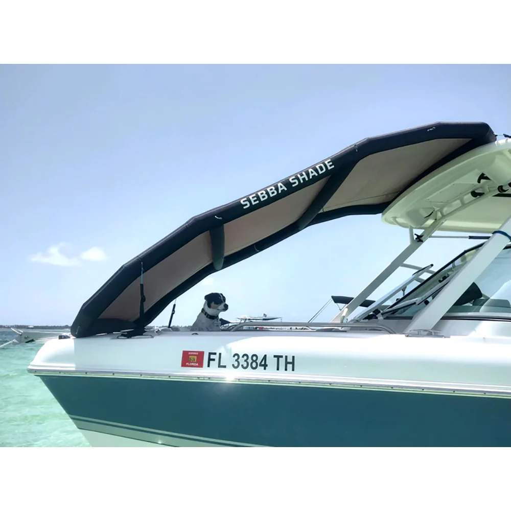 Sebba Shade 8 x 12 ft. Black Sun Shade f/Boats 26'+ [SS8X12BLK] - Image 2