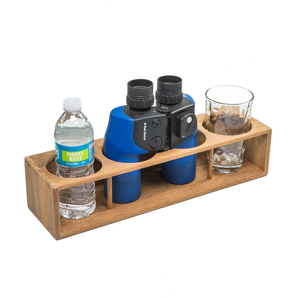 Whitecap Teak Four Insulated Drink/Binocular Rack [62634] - Image 3