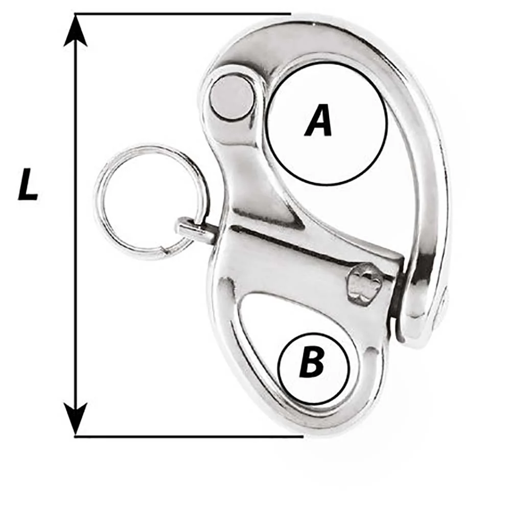 Wichard 1-3/8" Snap Shackle w/Fixed Eye - 35mm [2470W] - Image 2