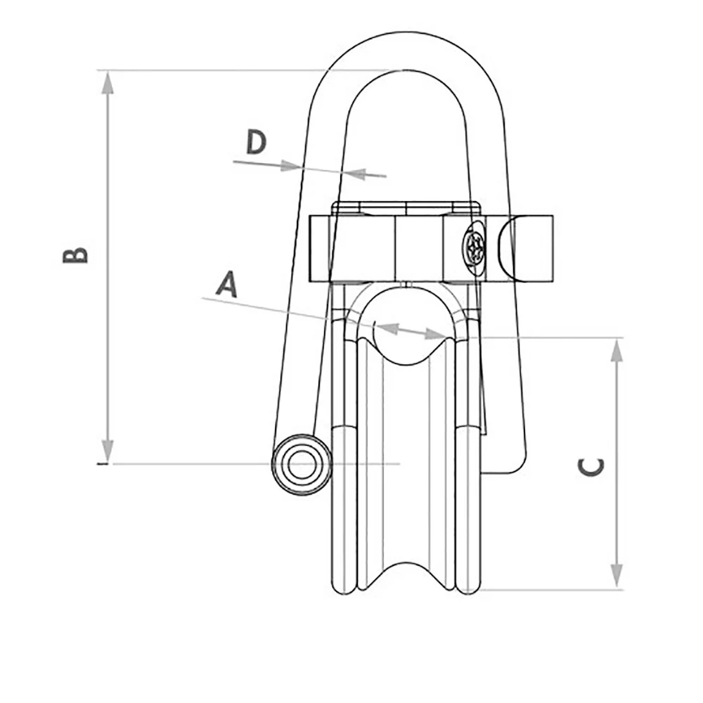 Wichard Soft Snatch Block - 16mm Rope Size [36030W] - Image 2
