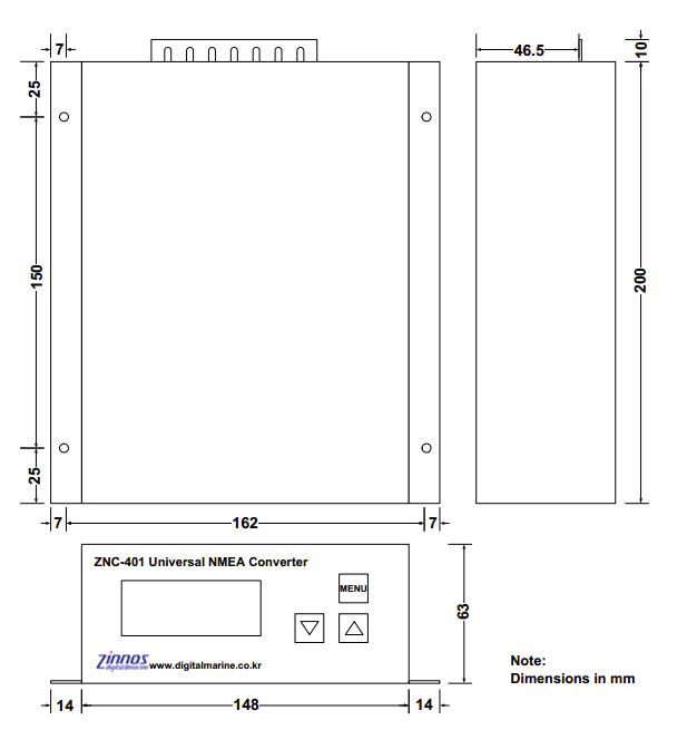 Zinnos ZNC-401 Universal NMEA 0183 Converter - Image 2